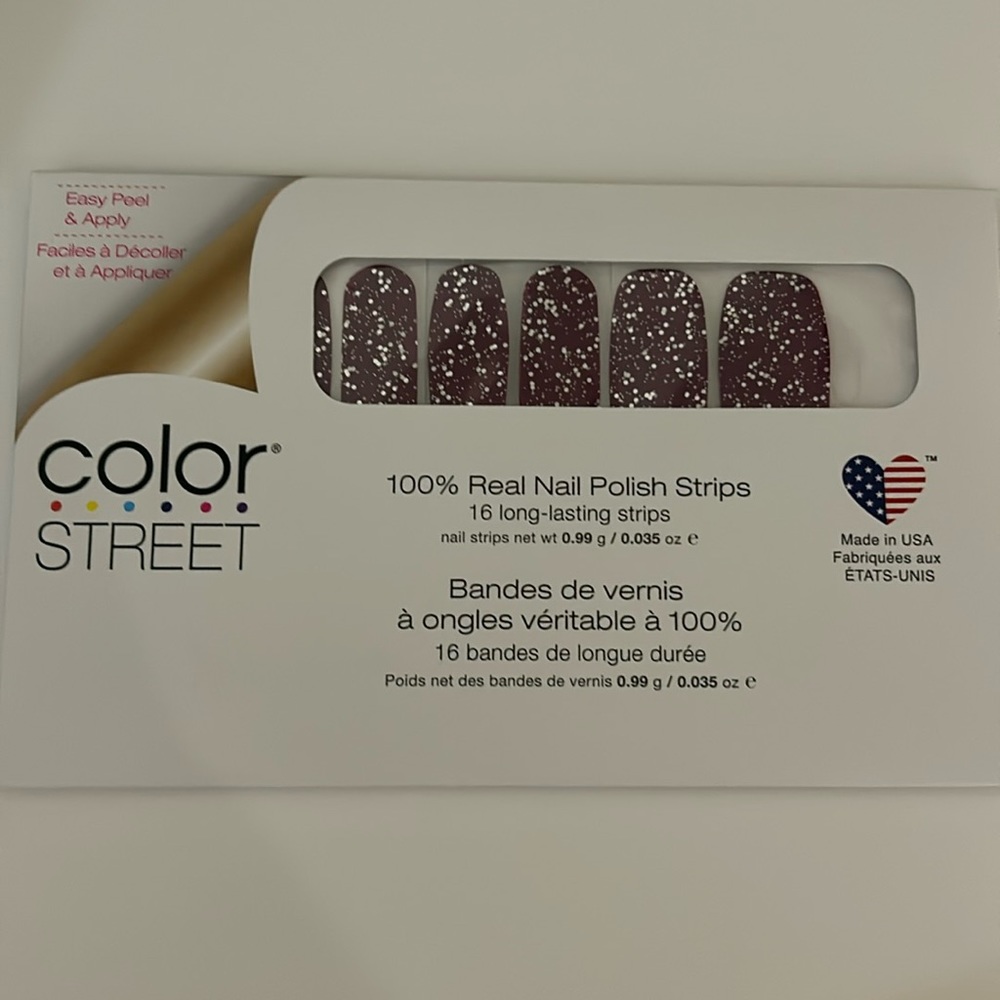 Color street wine down nail strips